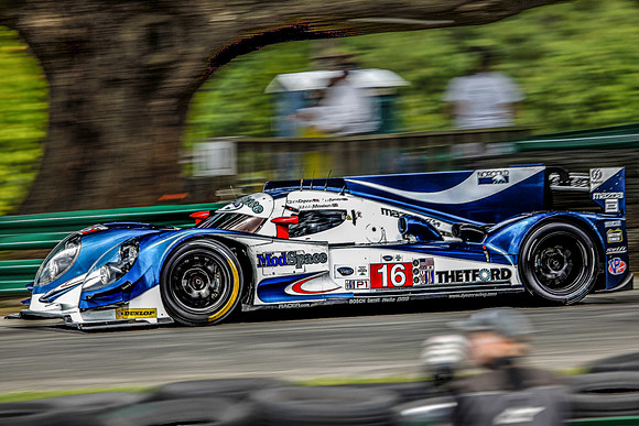 Side Pan of an American LeMans Series Prototype negociating VIR'