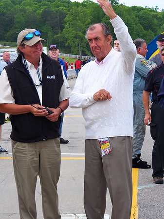 Grand Marshall David Hobbs on the CanAm  grid at the 2013 Mitty.