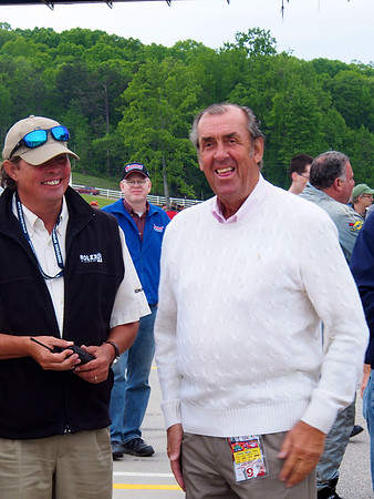 Grand Marshall David Hobbs on the CanAm  grid at the 2013 Mitty.