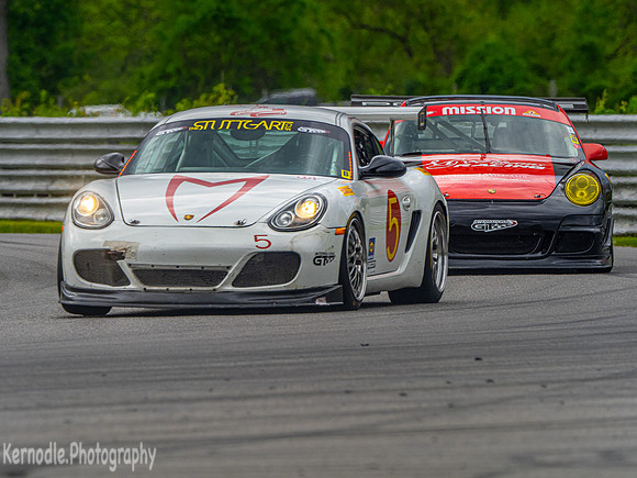 #5 John Reisman, Stuttgart Cup Cayman and #14 Michael Williams,