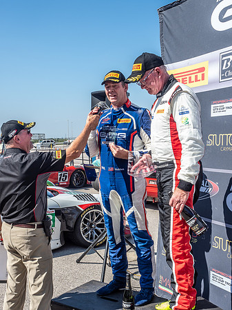 Mission Foods GT3 Cup Enduro podium - Brent Holden (2nd) and  Ma