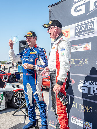 Mission Foods GT3 Cup Enduro podium - Brent Holden (2nd) and  Ma