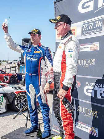 Mission Foods GT3 Cup Enduro podium - Brent Holden (2nd) and  Ma