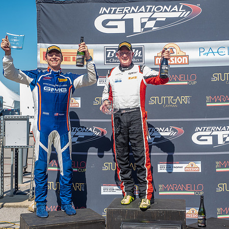 Mission Foods GT3 Cup Enduro podium - Brent Holden (2nd) and  Ma