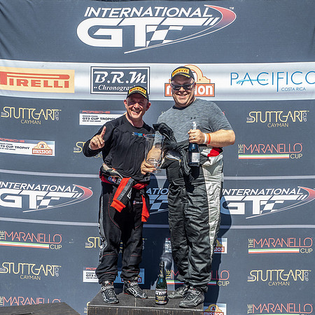IGT Enduro Exhibbition Class podium - John Mauro and Michael Wil