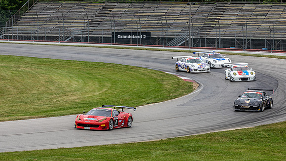 #4 Andy Pilgrim (Ferrari 458 GT - Maranello Cup), #22A Jeronimo