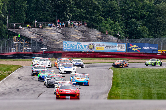 #4 Andy Pilgrim (Ferrari 458 GT - Maranello Cup) leads the IGT f