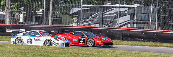 #4 Andy Pilgrim (Ferrari 458 GT - Maranello Cup) & #58 Mark Sand